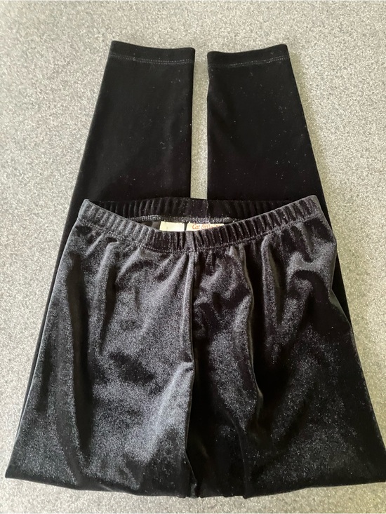Cat & Jack Other - Cat & Jack Black Velvet Leggings